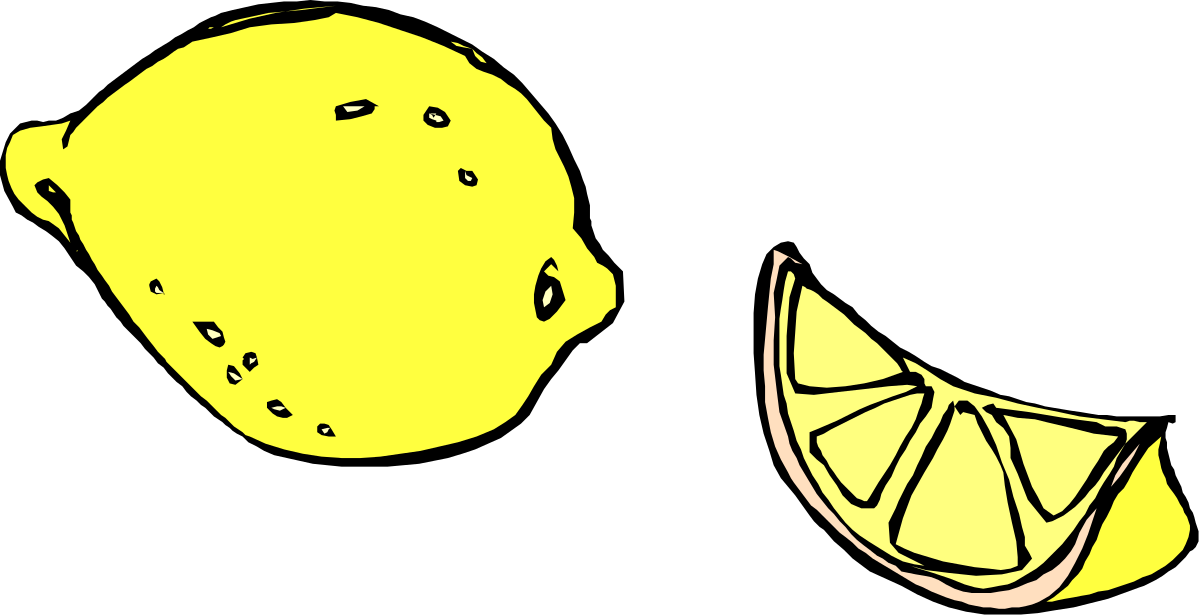 Lemon and Lemon Slice Clipart - Fresh Citrus Illustrations