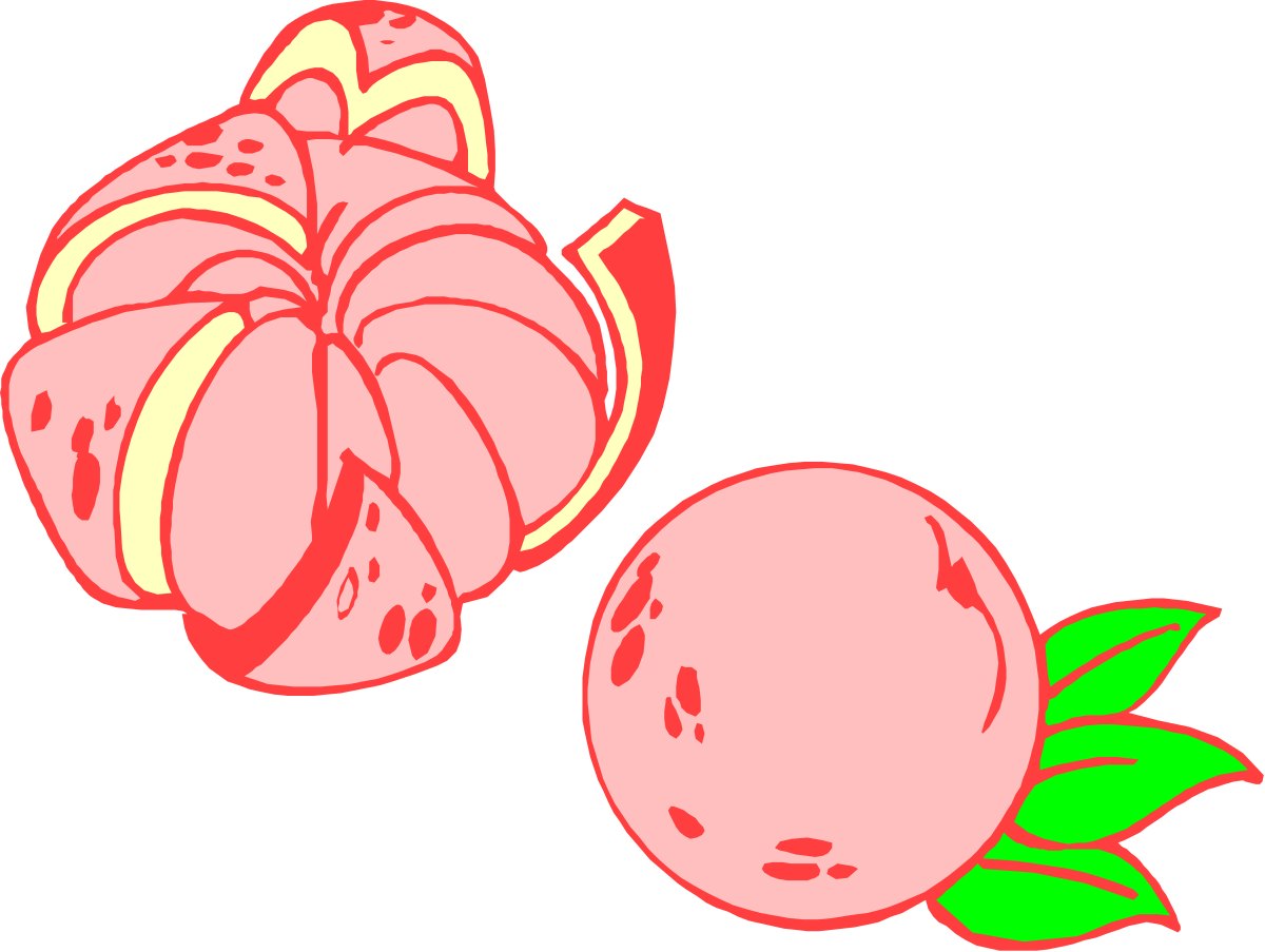 Fruit Bunch with Green Leaves Clipart for Fresh Designs