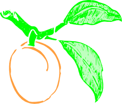 Vibrant Green Leaf with Red Circle Clipart for Unique Designs