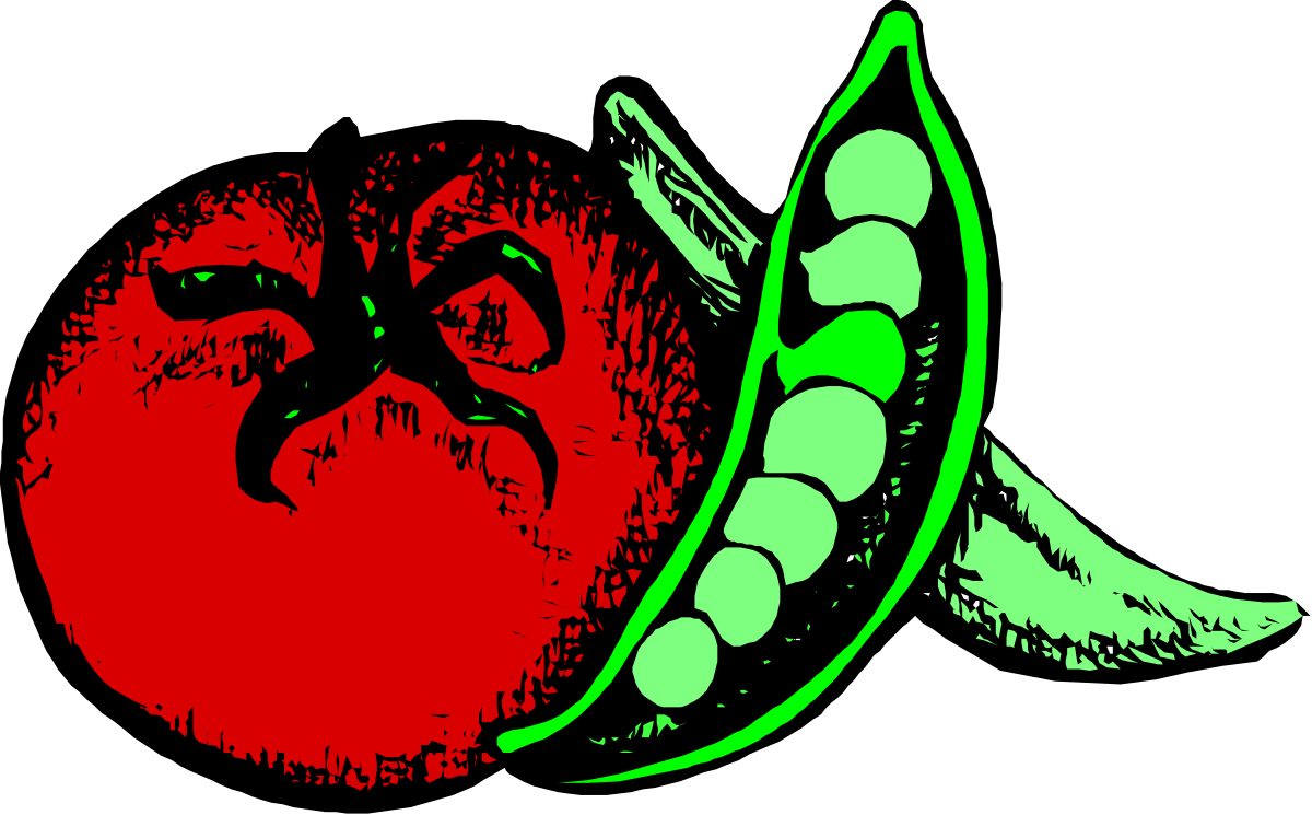 Red and Green Pepper Clipart - Fresh and Vibrant Vegetables