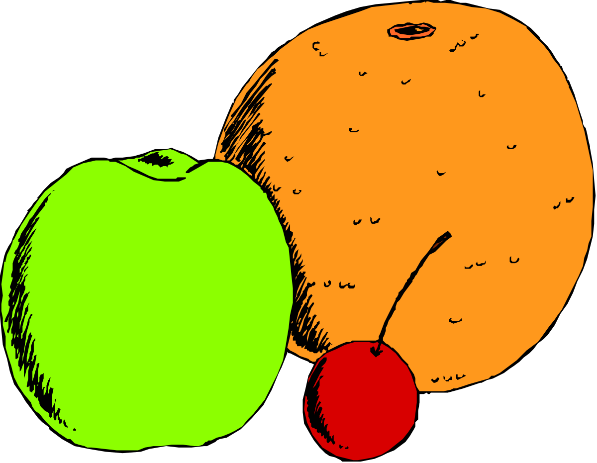Apples and Cherry Clipart: Fresh Fruits for Your Creative Projects