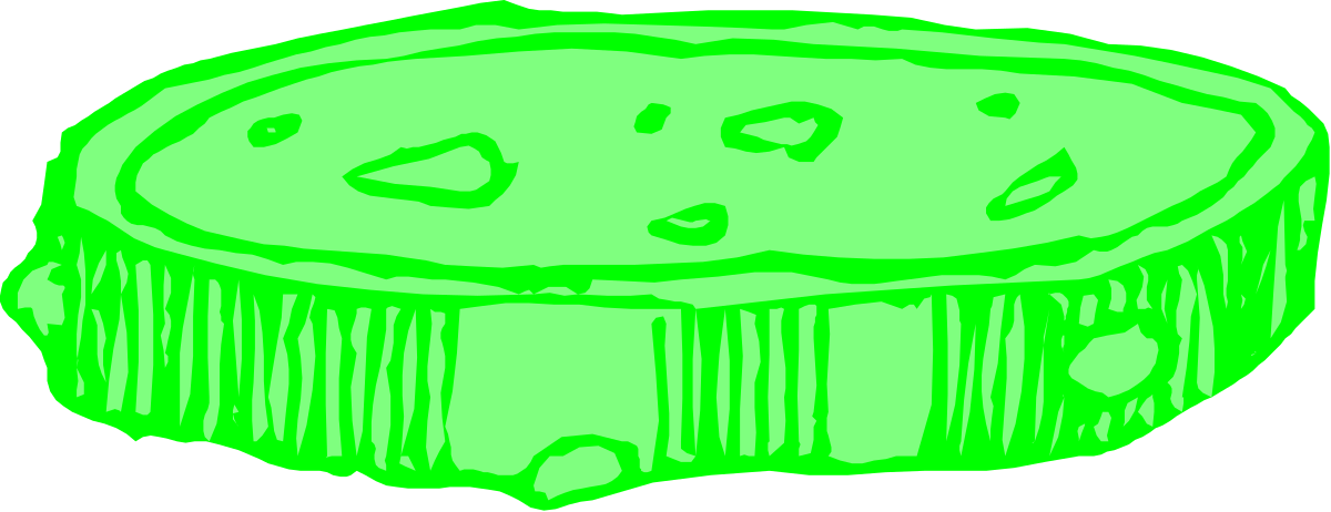 a green pie with a face drawn on it clip art png transparent Green Pie with Face Clipart - Fun and Whimsical Character Design
