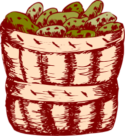 Basket of Potatoes - Fresh and Rustic Clipart for Diverse Uses