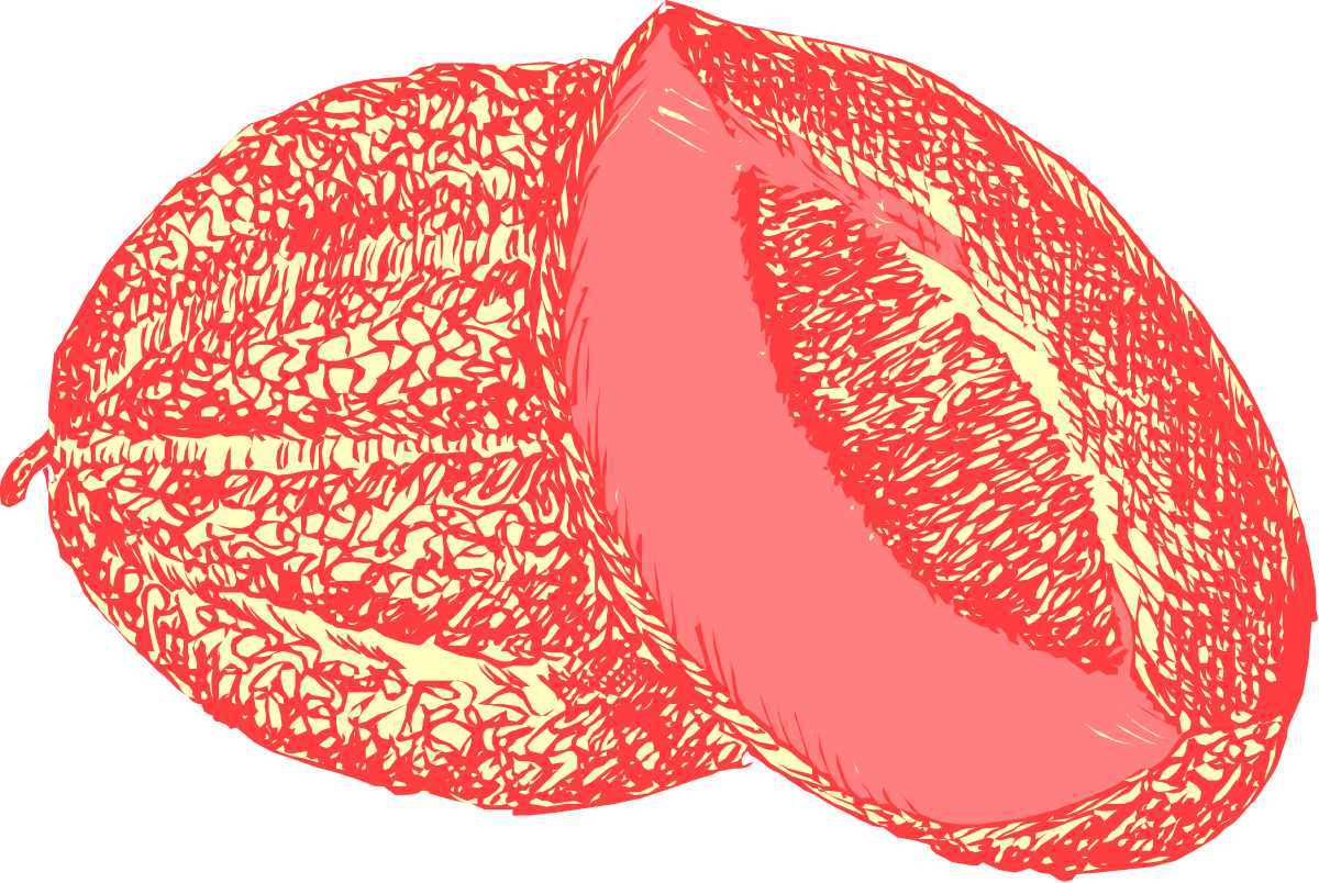 Half and Half Whole Fruit Clipart - Versatile and Fun Graphics