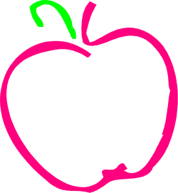 Apple with Green Leaf Clipart - Fresh and Vibrant Design