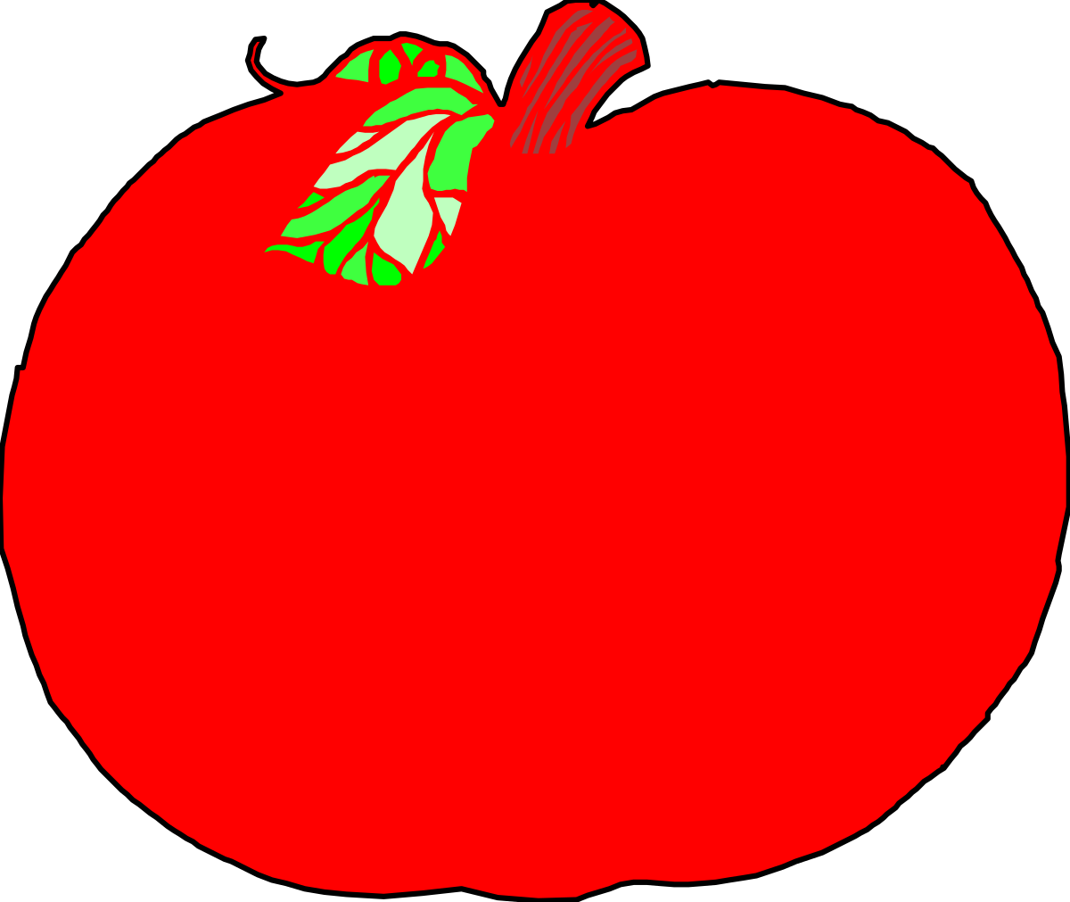 a red apple with a green stem clip art png transparent Red Apple with Green Stem - Fresh and Vibrant Clipart