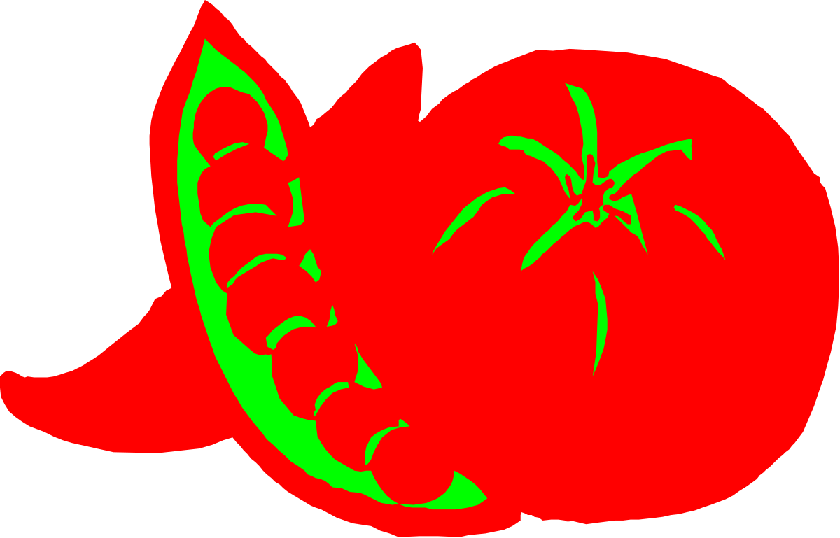 a tomato with a green outline clip art png transparent Tomato Clipart with Green Outline - Fresh and Vibrant SVG Graphics