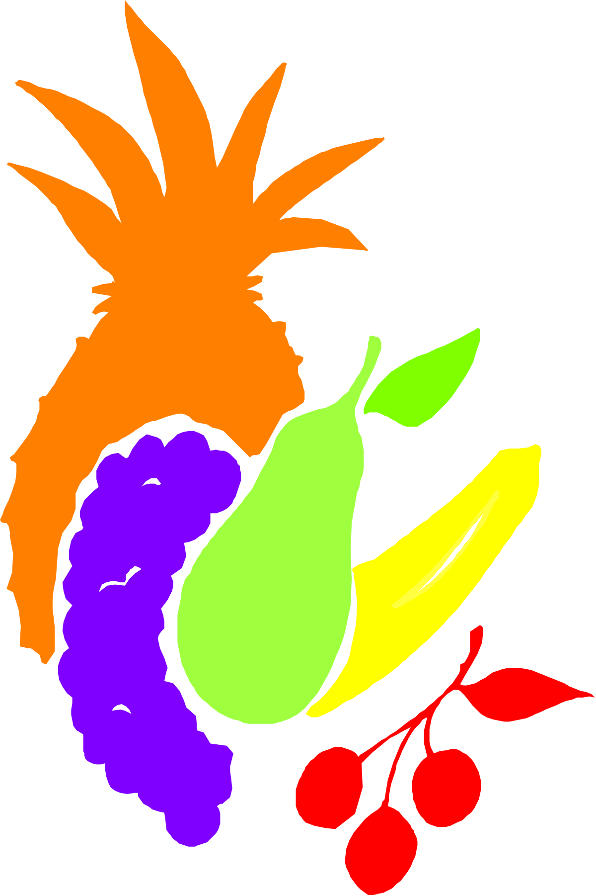 a bunch of fruit clip art png transparent Fruit Clipart Collection: Vibrant and Delicious Designs