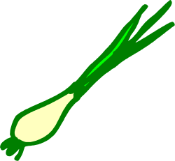Green and White Radish Clipart - Fresh and Vibrant Vegetables