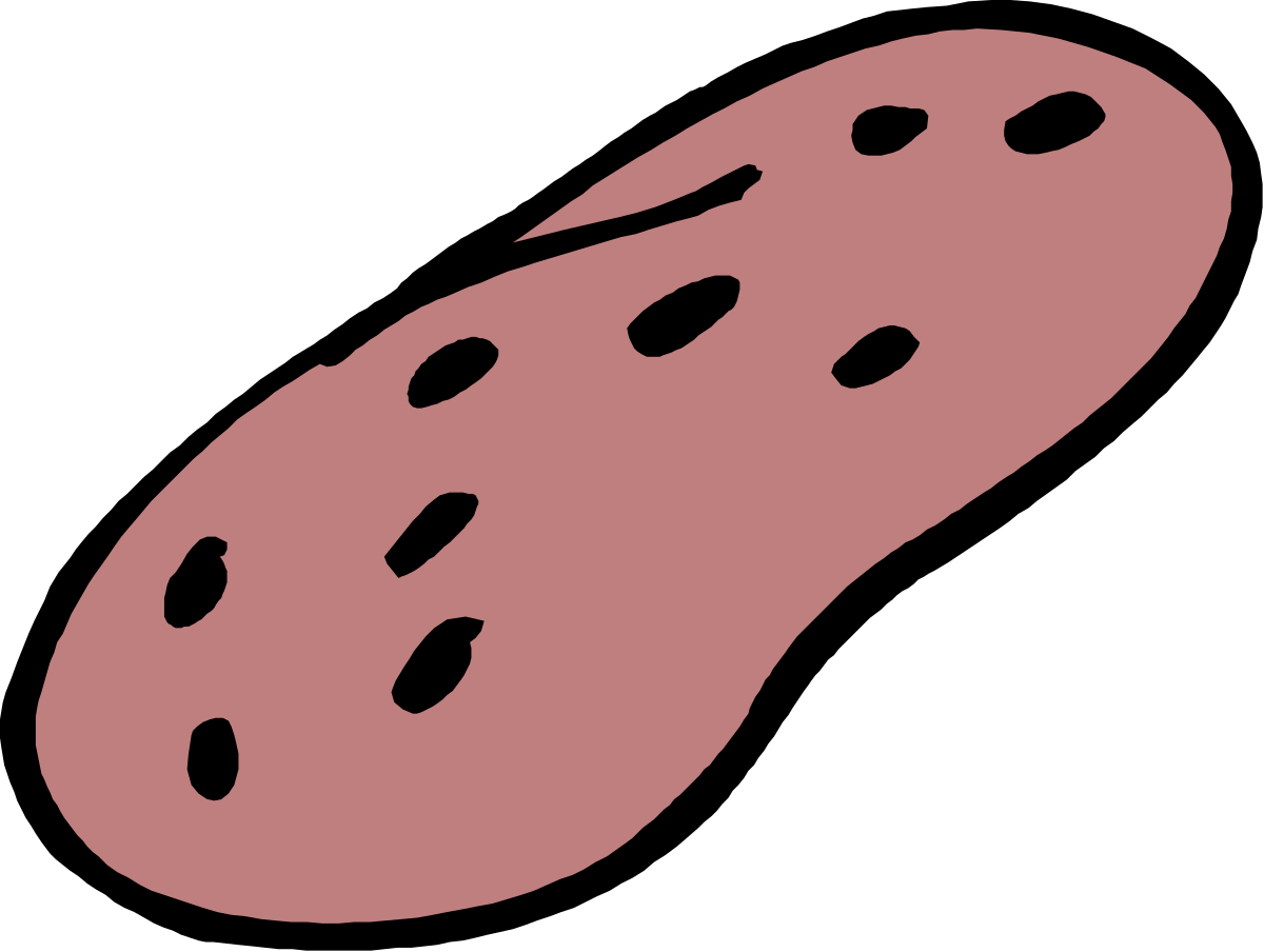 Pink Cookie Clipart with Holes - Deliciously Fun Illustrations