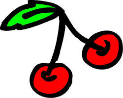 Black Background with Vibrant Red and Green Circles Clipart