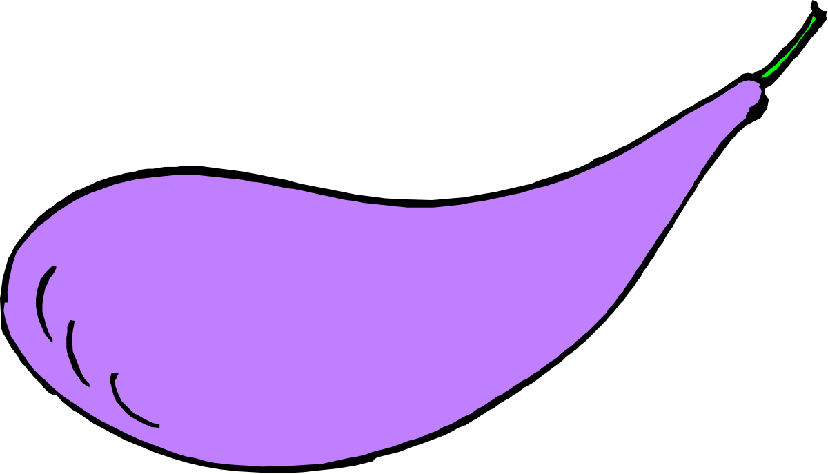Purple Bird with Green Beak Clipart for Creative Projects