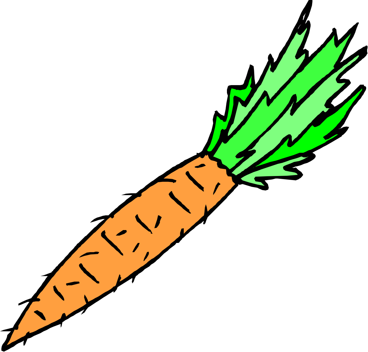 a carrot with a green leaf on it clip art png transparent Carrot Clipart with Lush Green Leaves - Fresh and Vibrant Illustrations