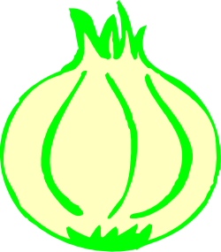 Onion Clipart on Black Background - Fresh and Vibrant Illustrations