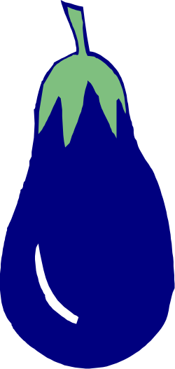 Blue Pear with Green Leaves Clipart for Fresh Designs