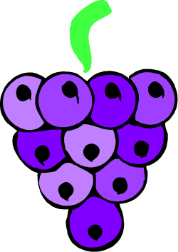 Bunch of Grapes Clipart for Vibrant Visuals