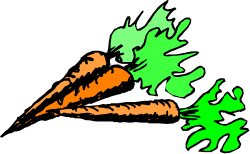 Carrot Clipart with Green Leaf - Fresh and Vibrant