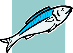 Blue-Tailed Fish Clipart for Vibrant Projects
