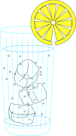 Lemon Juice Glass Clipart: Refreshing Citrus Beverage Illustration