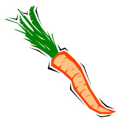 Carrot with Green Leaves Clipart - Fresh Vegetables for Your Projects