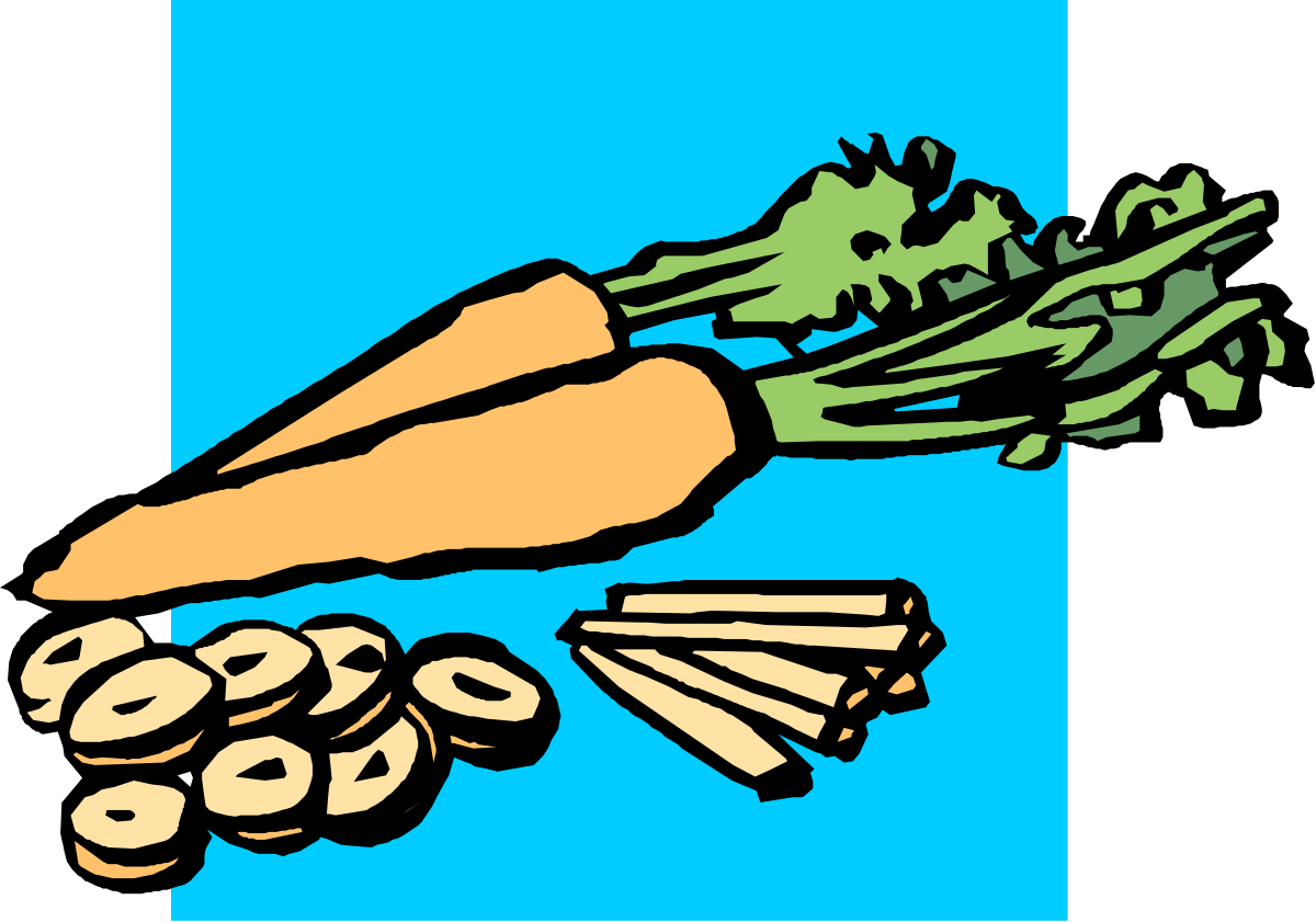 Fresh Carrots and Onions Clipart - Vibrant Vegetable Illustrations