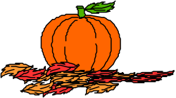 Pumpkin Clipart with Leaves - Ideal for Fall Themes
