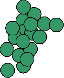 Green Cross Clipart: Vibrant Design with Smaller Green Crosses