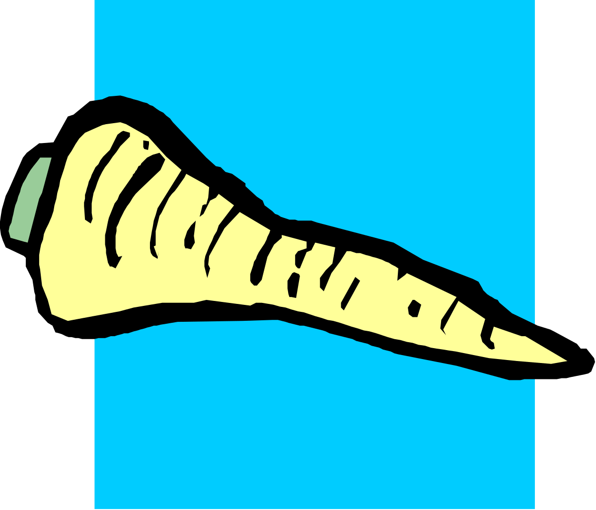 Bread Clipart on Blue Background - Fresh Bakery Delight