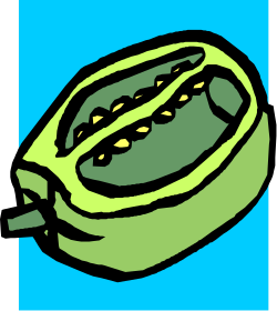 Green Bag with Black Handle Clipart for Stylish Designs