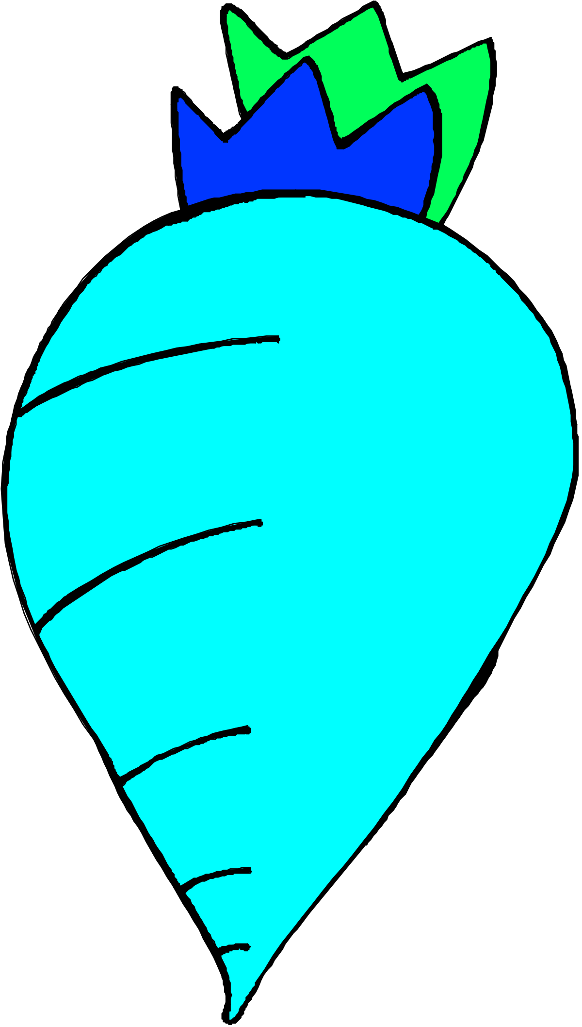 Blue Heart with Green Bow Clipart: Perfect for Celebrations