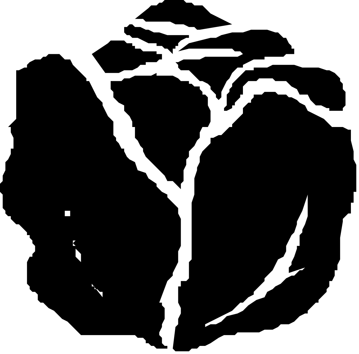 Black and White Silhouette of a Man - Striking Clipart for Diverse Uses