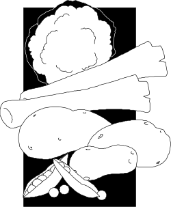Sausage Clipart - Black and White Illustration for Food Lovers