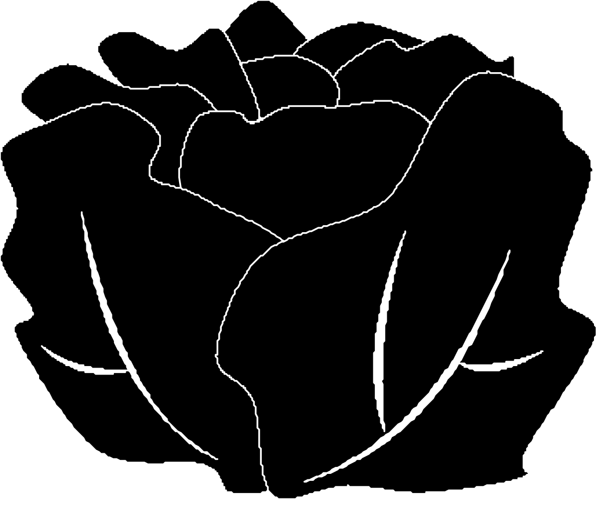 a black and white rose clip art png transparent Black and White Rose Clipart for Elegant Designs