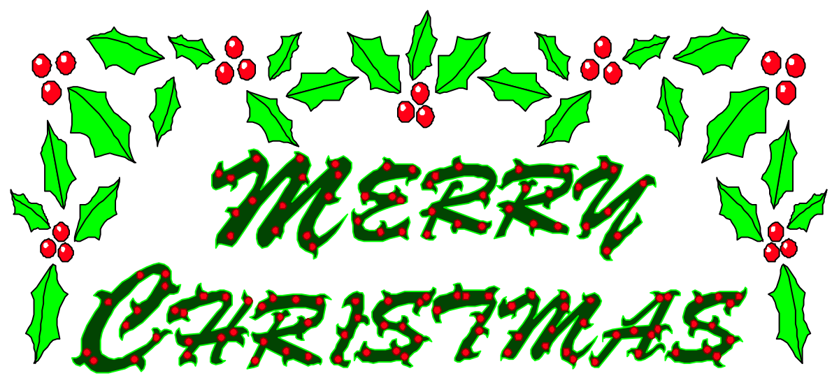 Merry Christmas Clipart Collection - Festive Designs for Your Projects