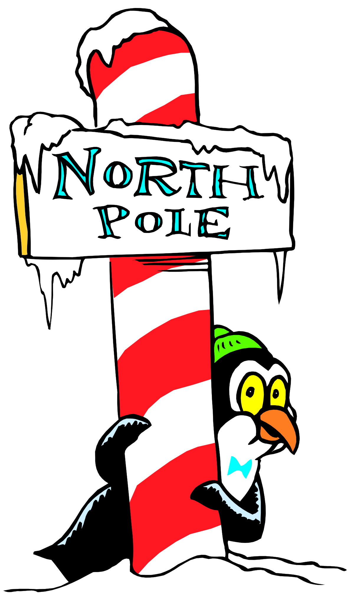 North Pole Logo - Unique PNG Clipart for Winter Themes