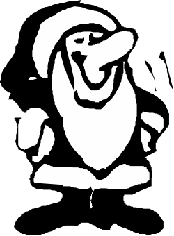 Smiling Man Clipart: High-Quality Black and White Illustration