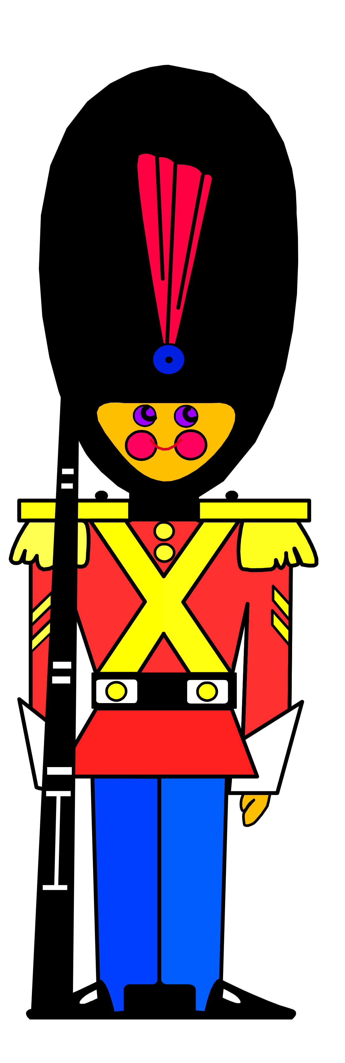 Cartoon Character with Hat in Red and Yellow Suit - Fun Clipart for All Uses