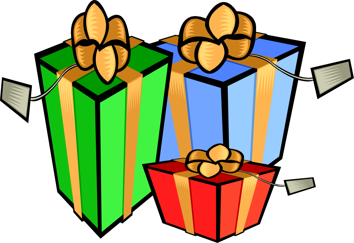 Colorful Gift Boxes with Bows - Eye-Catching Clipart Design