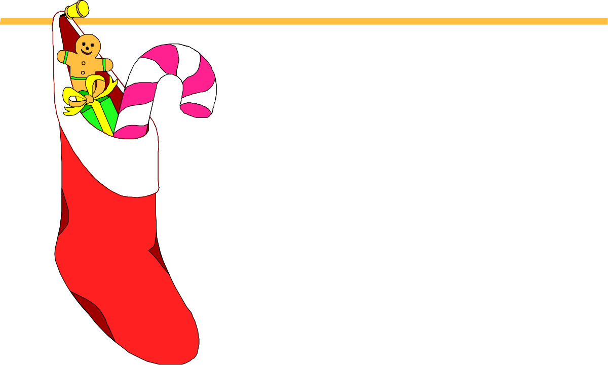 a cartoon christmas stocking with a santa claus clip art png transparent Cartoon Christmas Stocking with Santa Claus Clipart