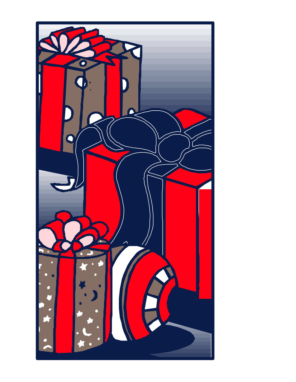 Gift Box with Bow Clipart  Perfect for Celebrations
