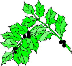 Green Leaf with White Spots - Nature Clipart Collection