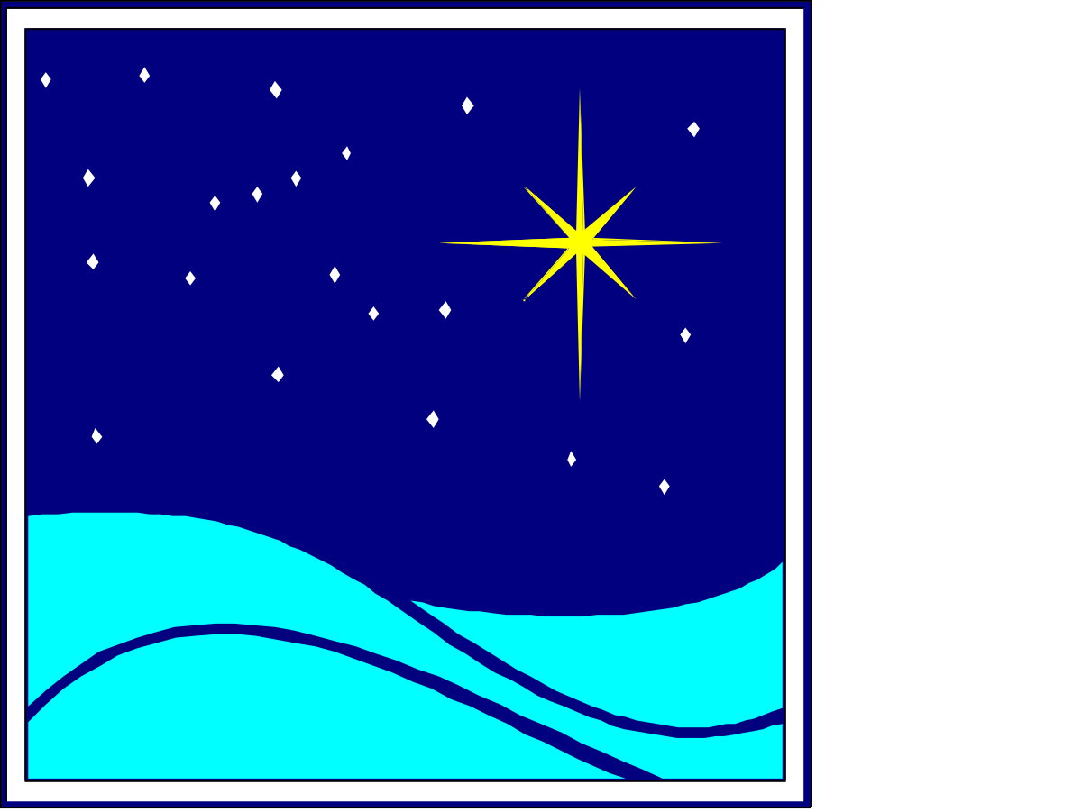 Star of Bethlehem Clipart - Stunning Christmas Symbol