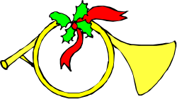 Yellow Bell with Red Bow Clipart - Festive Decoration Element