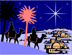 Wise Men and Star Clipart: Enchanting Nativity Scene
