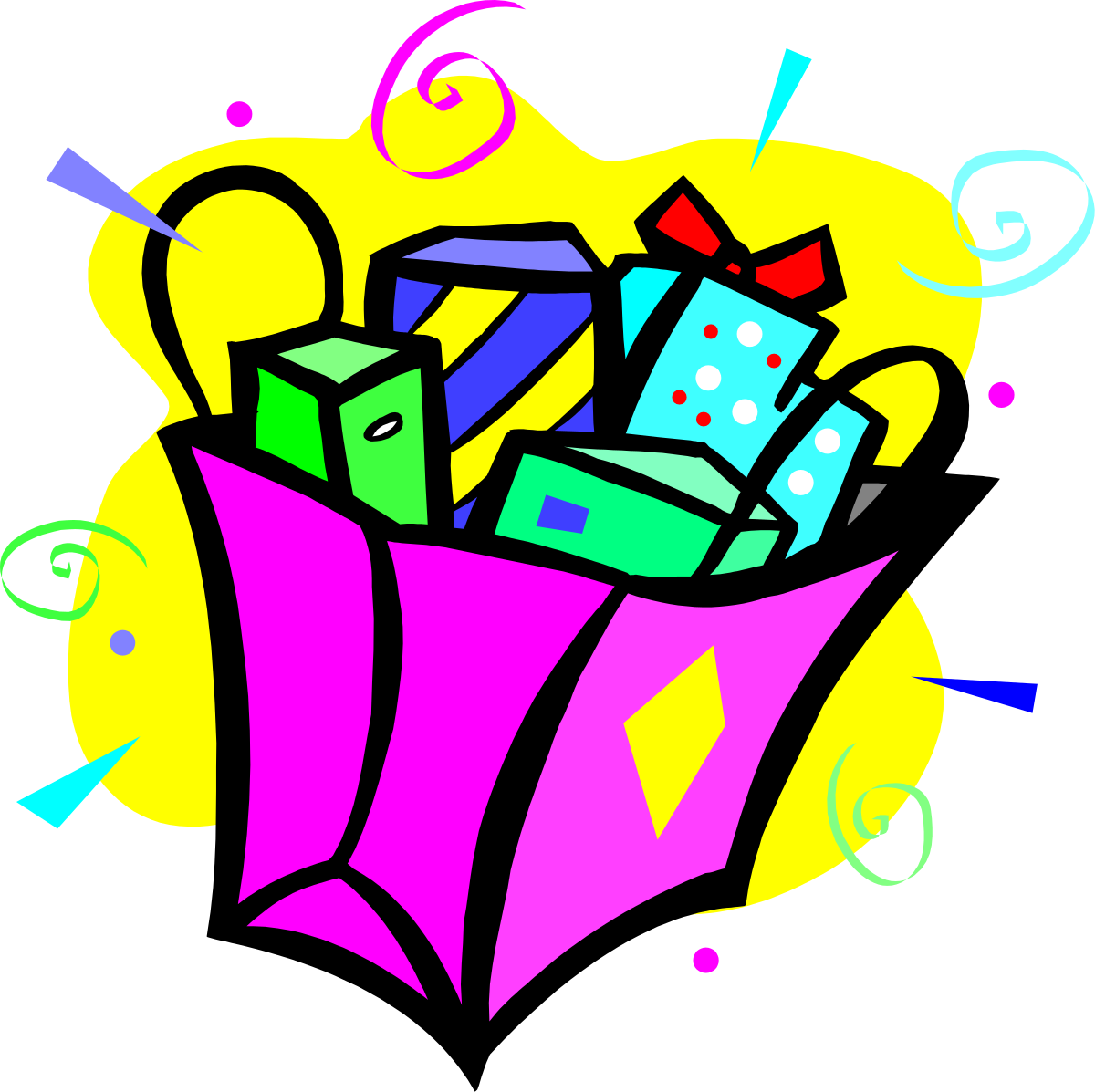 a colorful box with many different colored objects clip art png transparent Colorful Box Filled with Vibrant Objects - Perfect Clipart for Various Uses