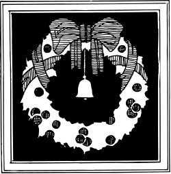 Black and White Wreath Clipart - Elegant Floral Design for Your Projects