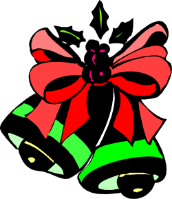 Red and Green Bow Clipart - Festive Decoration Element