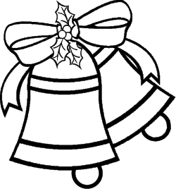 Bell Clipart with Bow - Perfect for Celebrations and Crafts