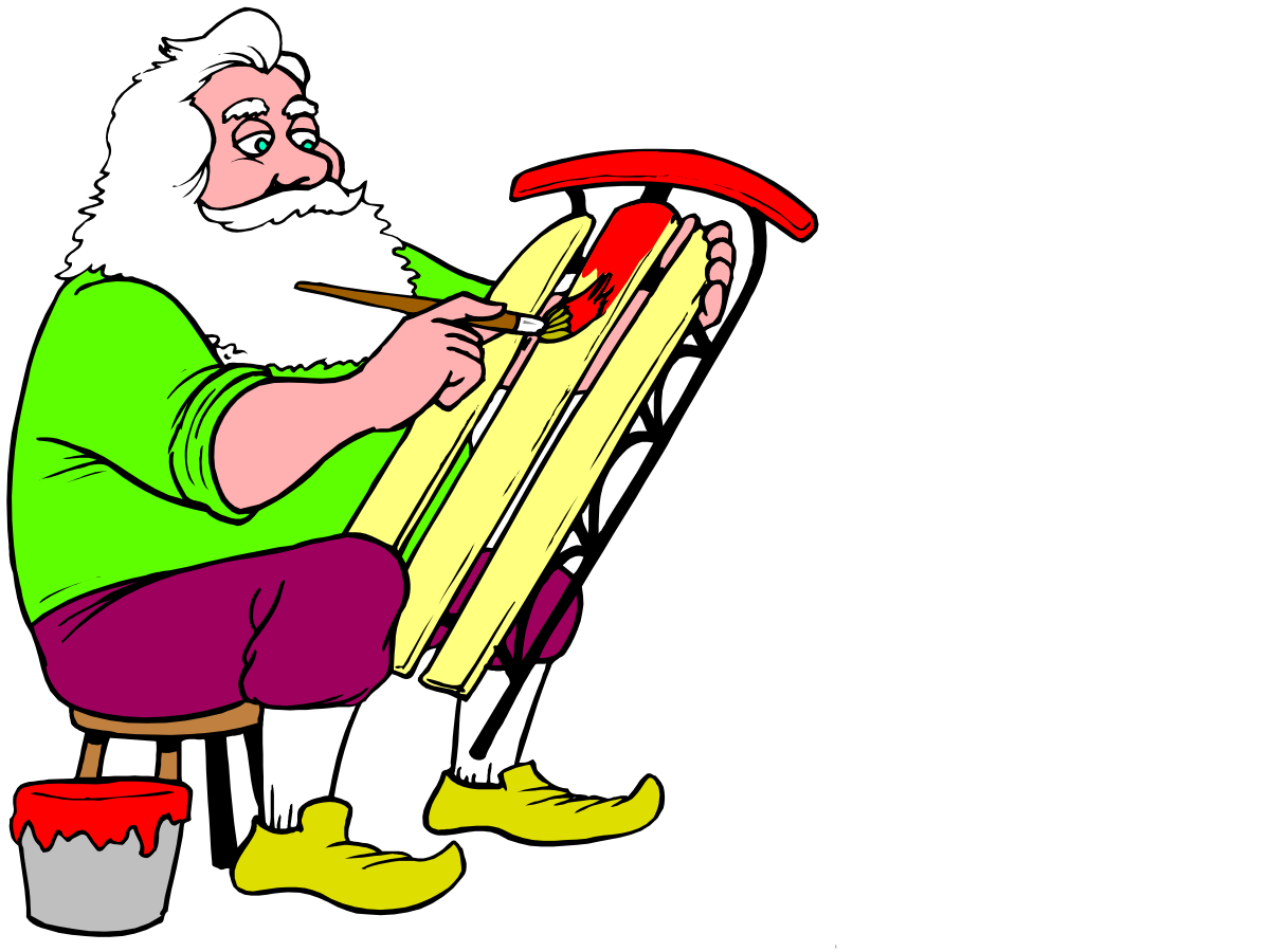 Man Sitting on Chair with Paintbrush - Creative Clipart for Artistic Projects