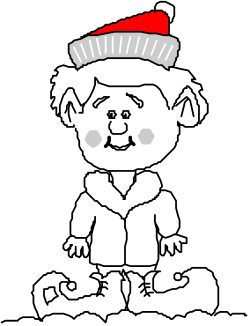 Santa Hat Clipart - Black and White Illustration for Versatile Use